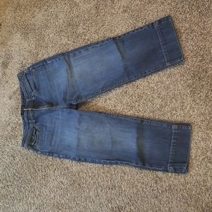 Women's Blue Crop Jeans